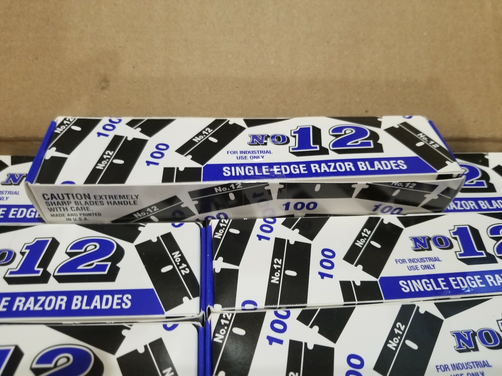 5000 .012 #12 Single Edge Steel Razor Blades USA - Rare -Double Honed & Stropped gallery