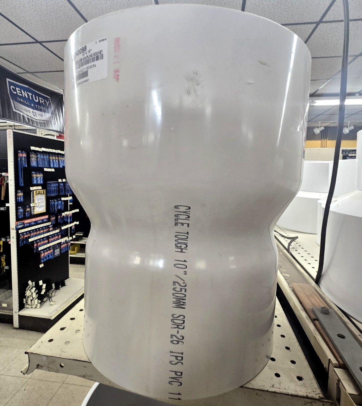 SPEARS (3729-670) 12" - 10" PVC REDUCING COUPLING SCH 40 DWV GLUE **BRAND NEW** gallery