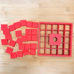 25×1”x1″ Multi Squares Cookie Cutter (5 x 5 in) Sturdy, Durable and Reusable