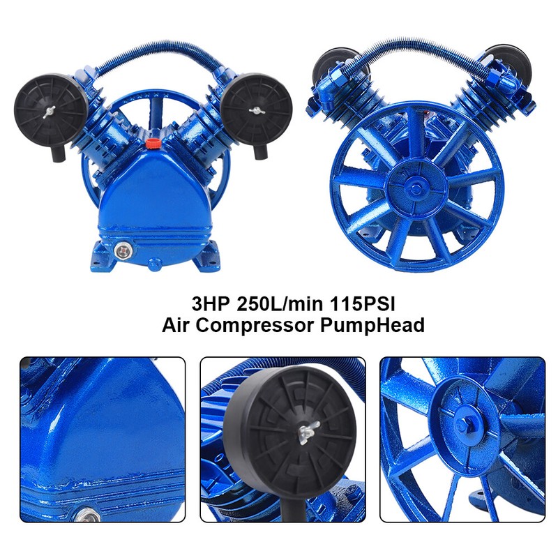 Replacement Air Compressor Pump Single Stage V Style Twin Cylinder 3 HP 2-Piston gallery