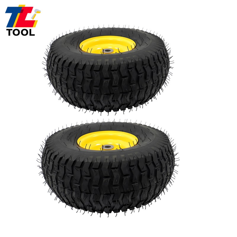 2PCS For John Deere Riding Mowers Replacement 15 x 6.00-6" Tires Assembly 464881 gallery