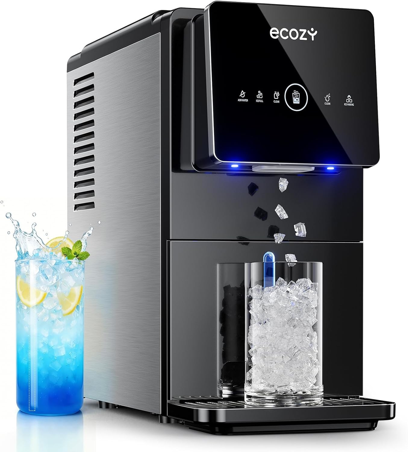 ecozy Nugget Ice Maker Dispenser 40 Lbs Per Day Countertop gallery