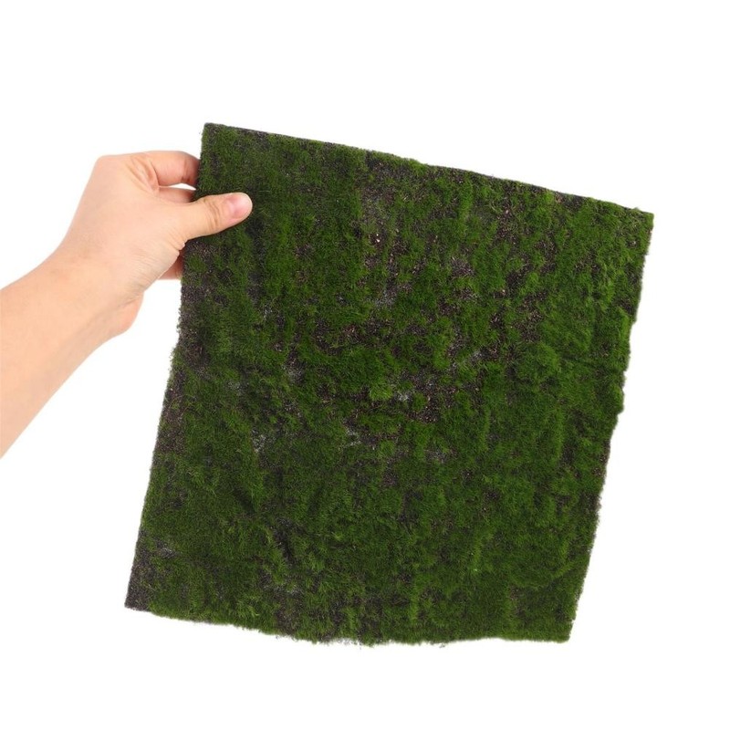 Lifelike Artificial Moss Mat Green Simulation Turf for Craft and Home Decor gallery