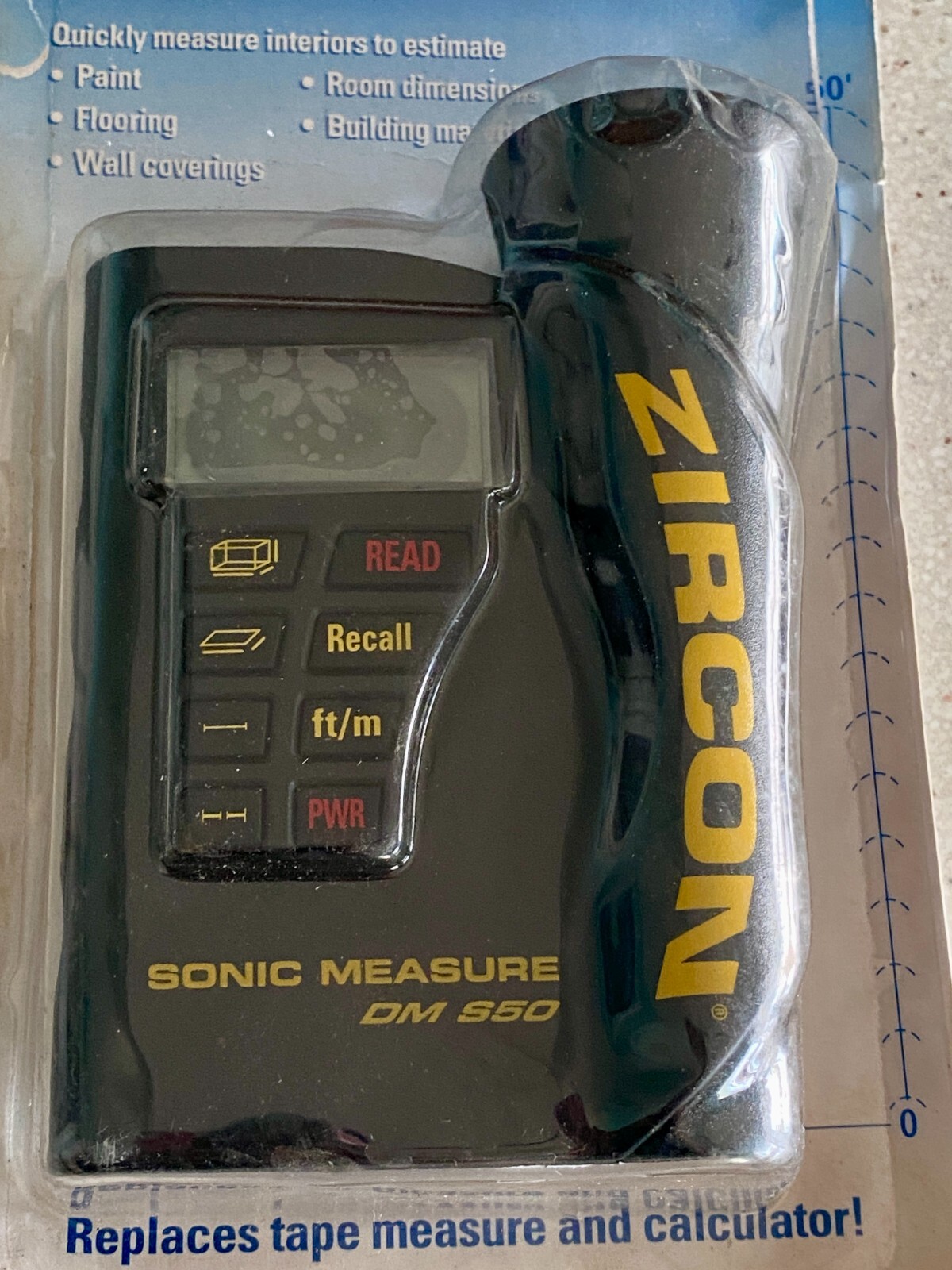 ZIRCON Sonic Measure DM S50 Sound Wave Measuring Device Up to 50 Feet NEW gallery