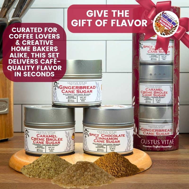 Coffee Sugars: Sugar, Spice & Everything Nice | Gift Packaged Set of 3 | All ... gallery