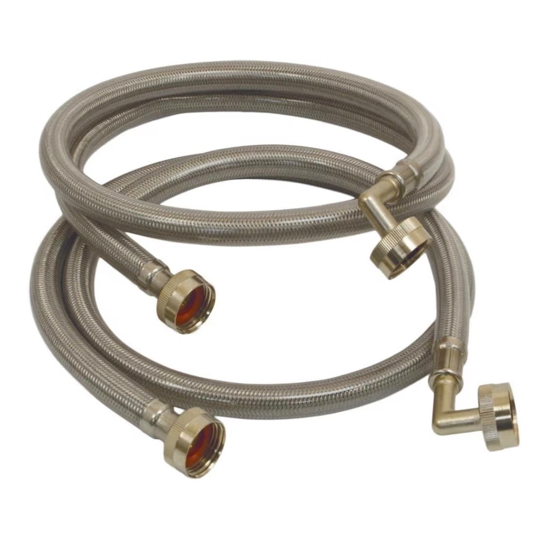Everbilt 4 ft. Polymer Coated Stainless Steel Washing Machine Connector (2-Pack) gallery