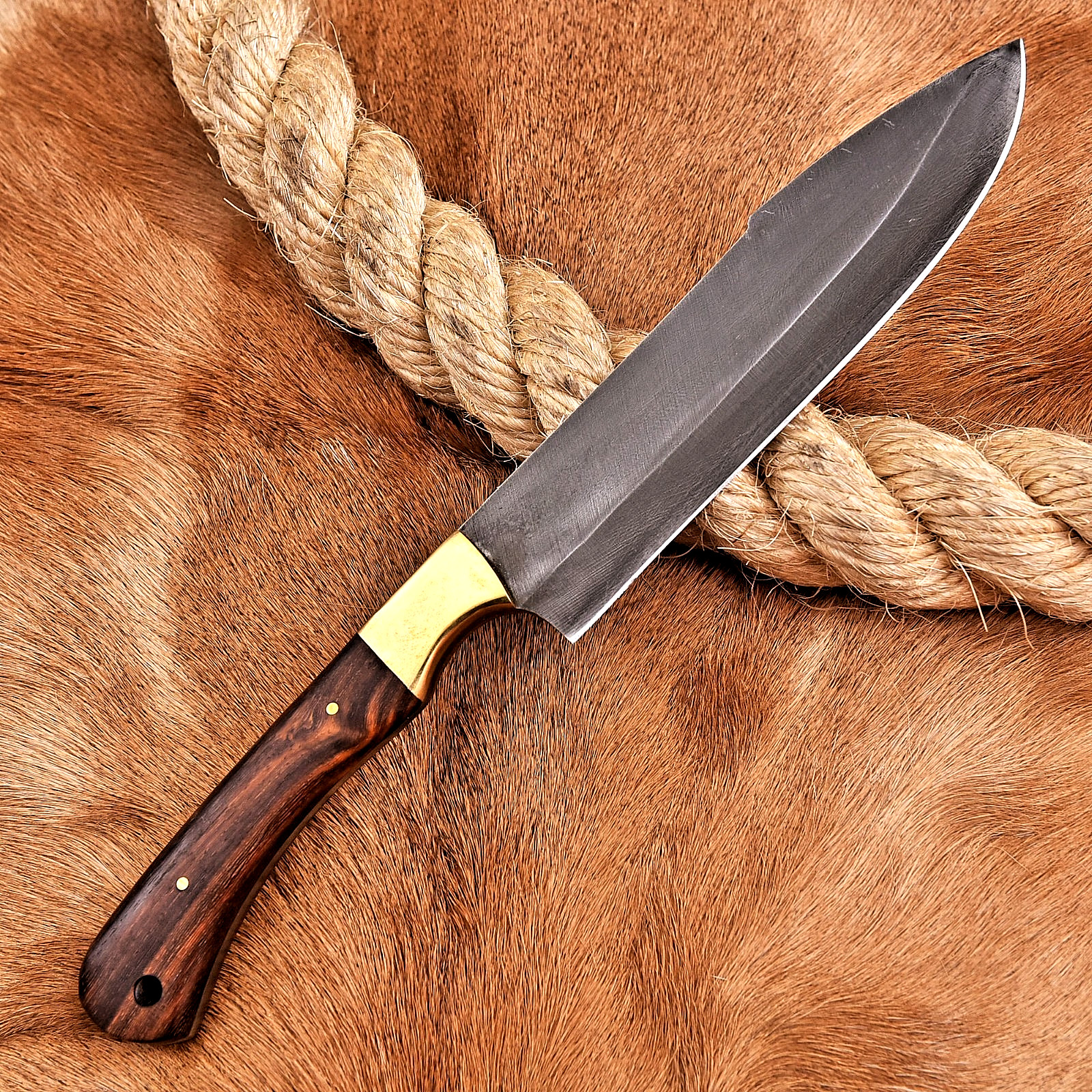 CUSTOM HAND MADE FORGE HIGH CARBON STEEL UTILITY KITCHEN CHEF KNIFE HH 214 gallery