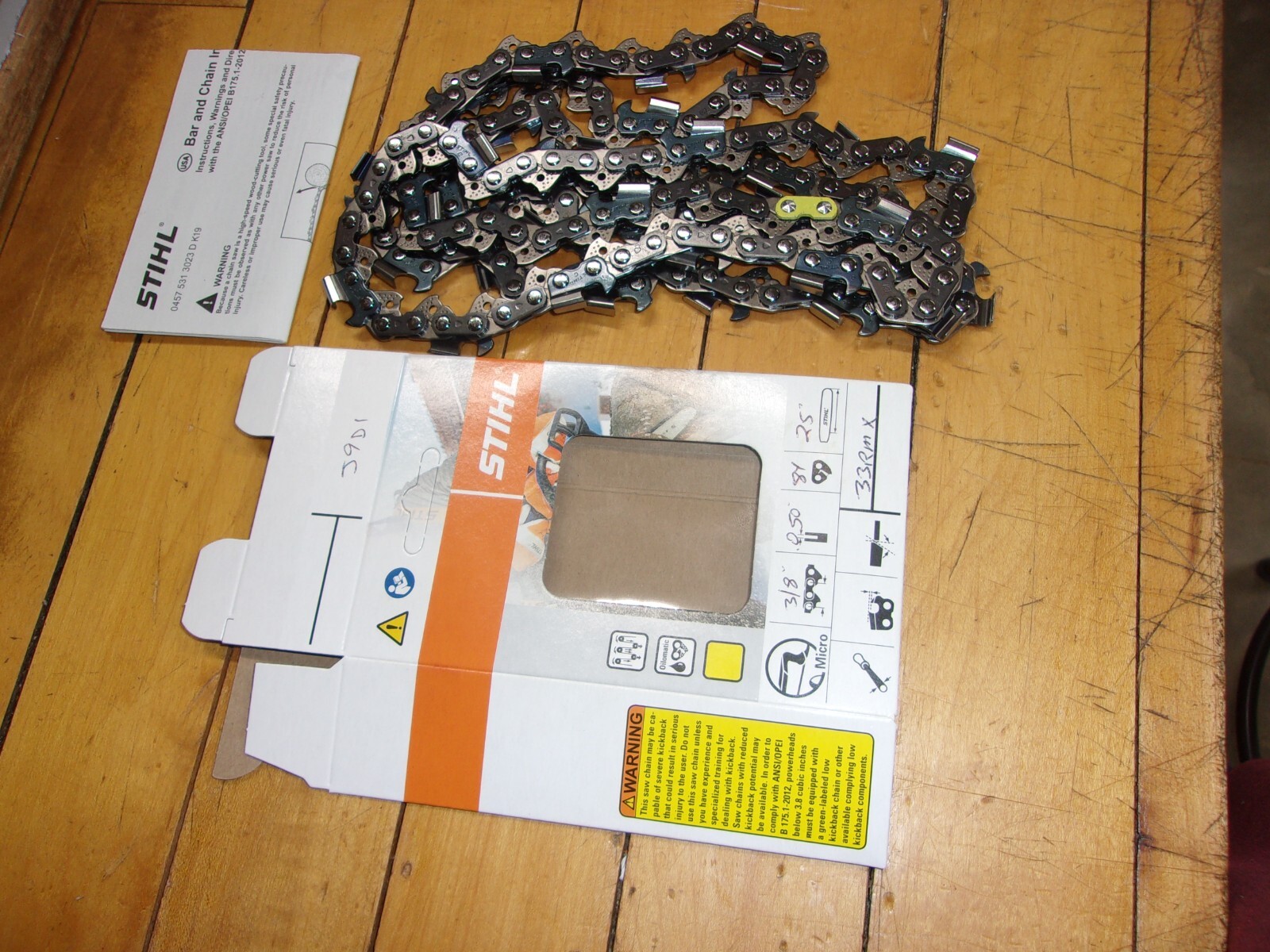 Stihl OEM 25" Semi Chisel "Ripping" Chain 3/8" .050 84 DL 33RMX #GM-J9D1 gallery