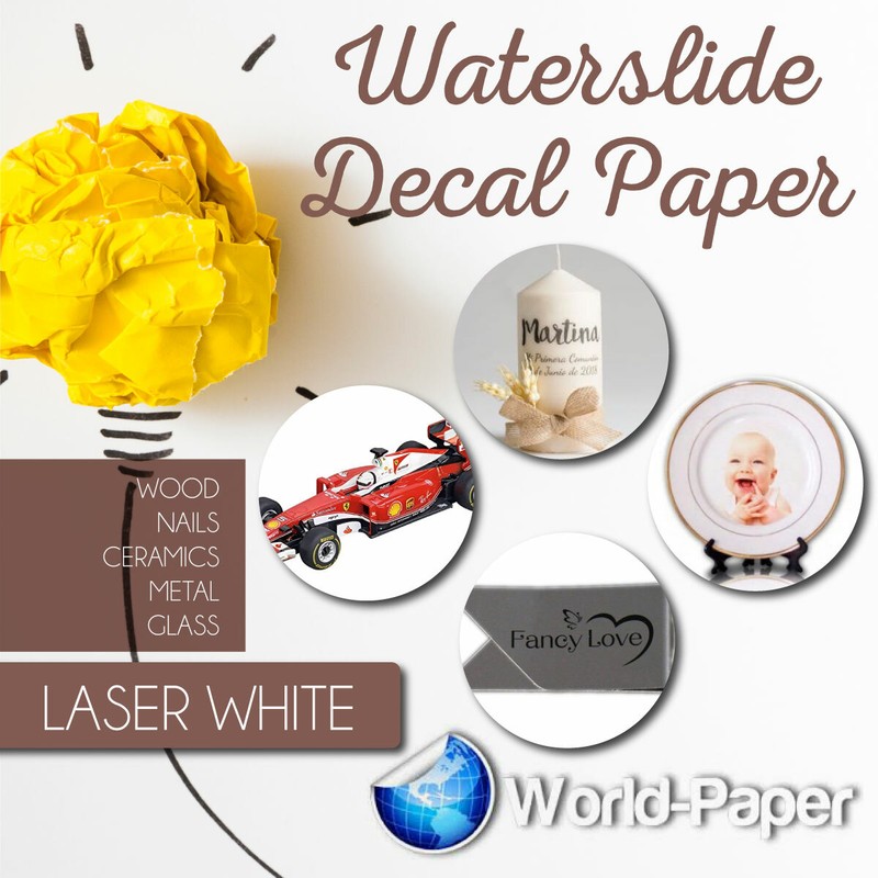 Waterslide decal paper, White or Clear INKJET/LASER Choose your quantity! gallery