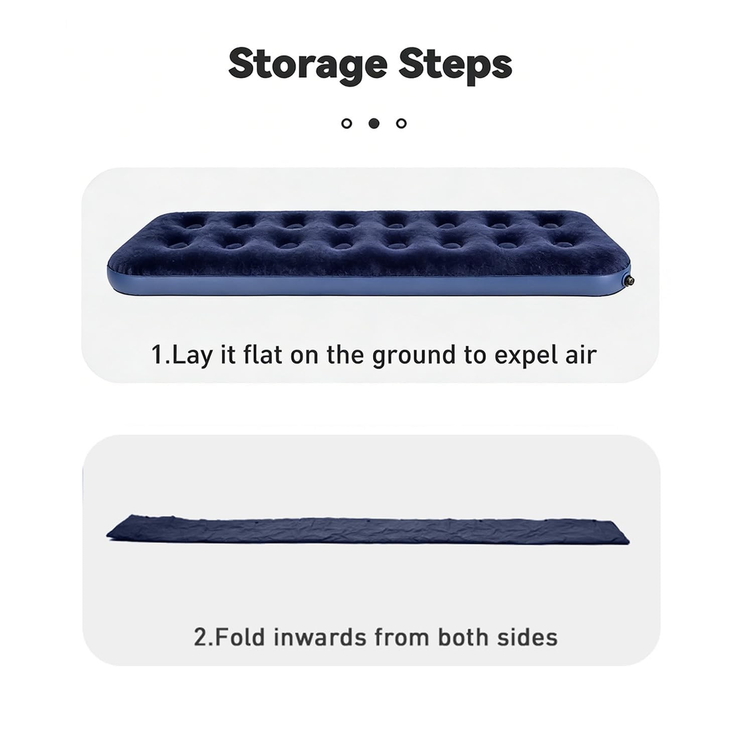 Queen Size Mattress, Blue, 80x60x9 Inches, Inflatable Airbed for Camping, Hom... gallery
