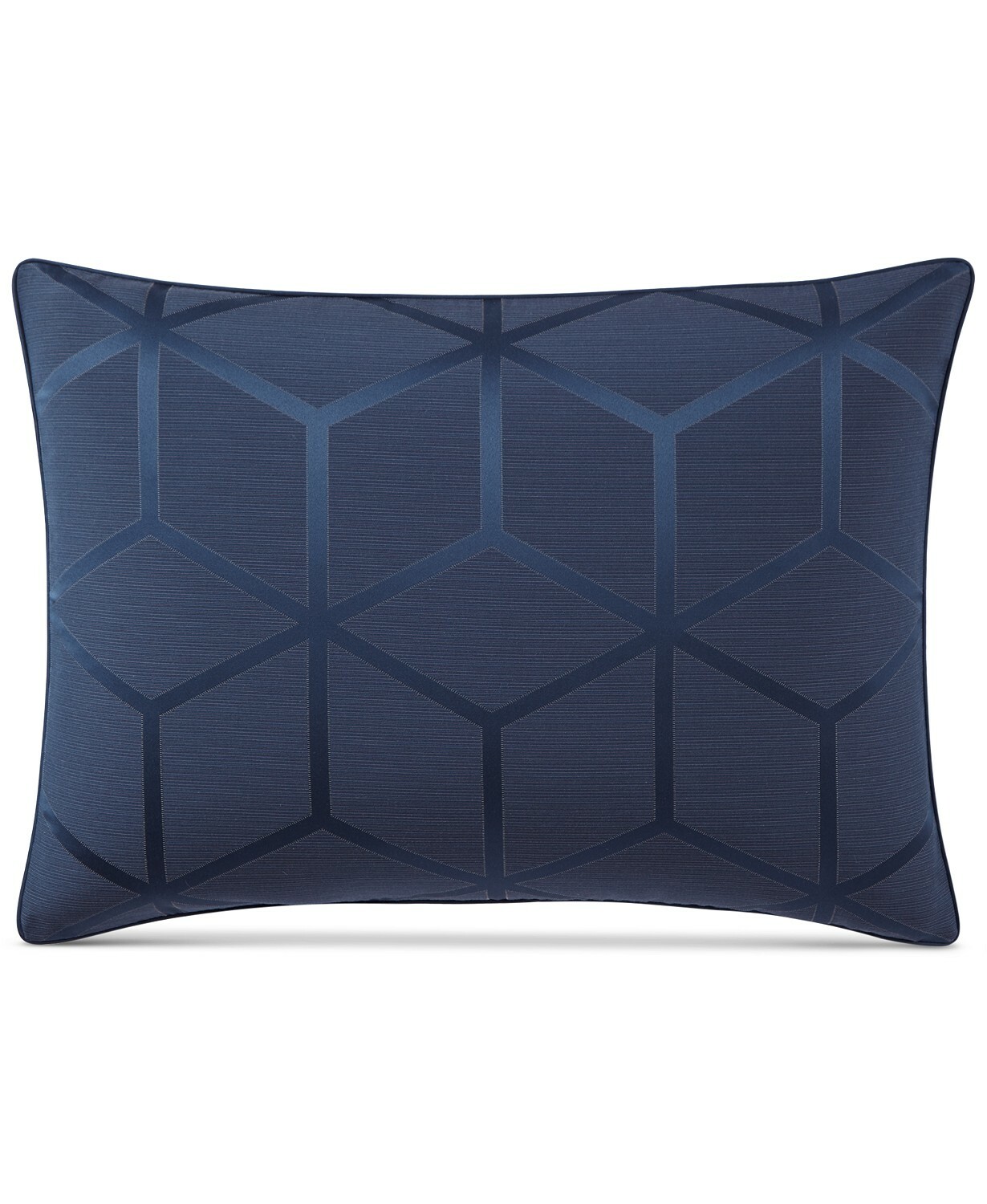 Hotel Collection Cubist Abstract Geometric Pillow Sham - STANDARD - Blue gallery