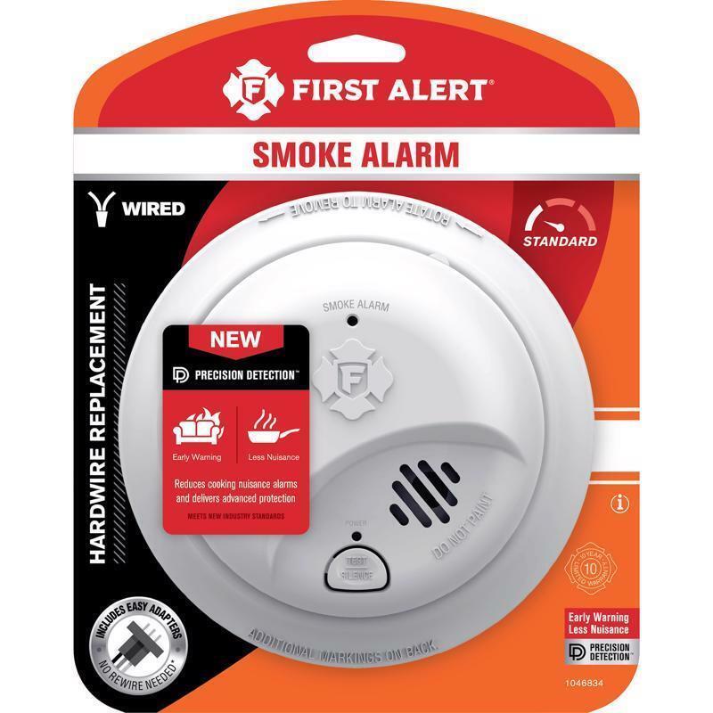 First Alert Hard-Wired w/Battery Back-up Ionization Smoke Detector gallery