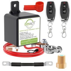 Remote Battery Disconnect Switch 12v, 250A, with Long Negative Wire