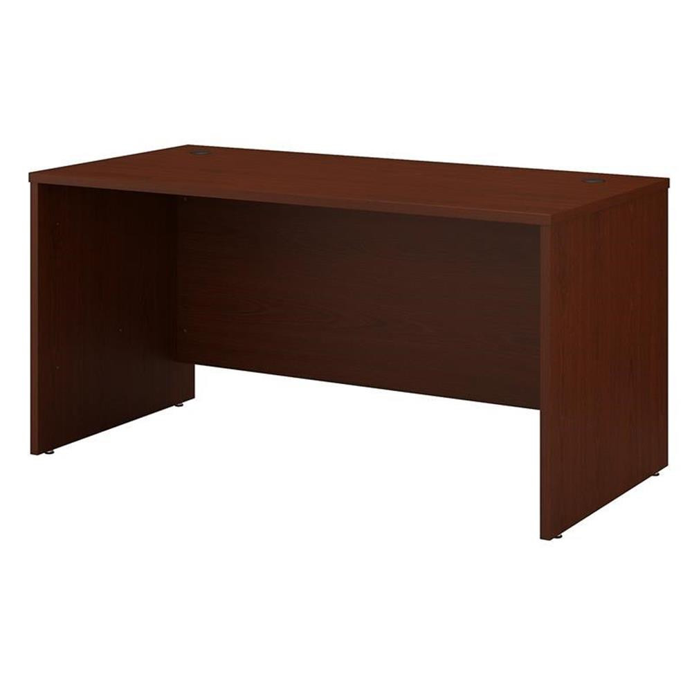 Pemberly Row 60"W x 30"D Office Desk in Mahogany - Engineered Wood gallery