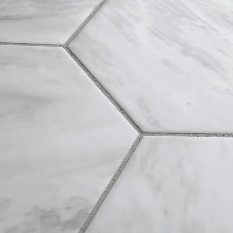 Classico Bardiglio Hex Light 7 In. X 8 In. Porcelain Floor and Wall Tile (7.5 Sq gallery