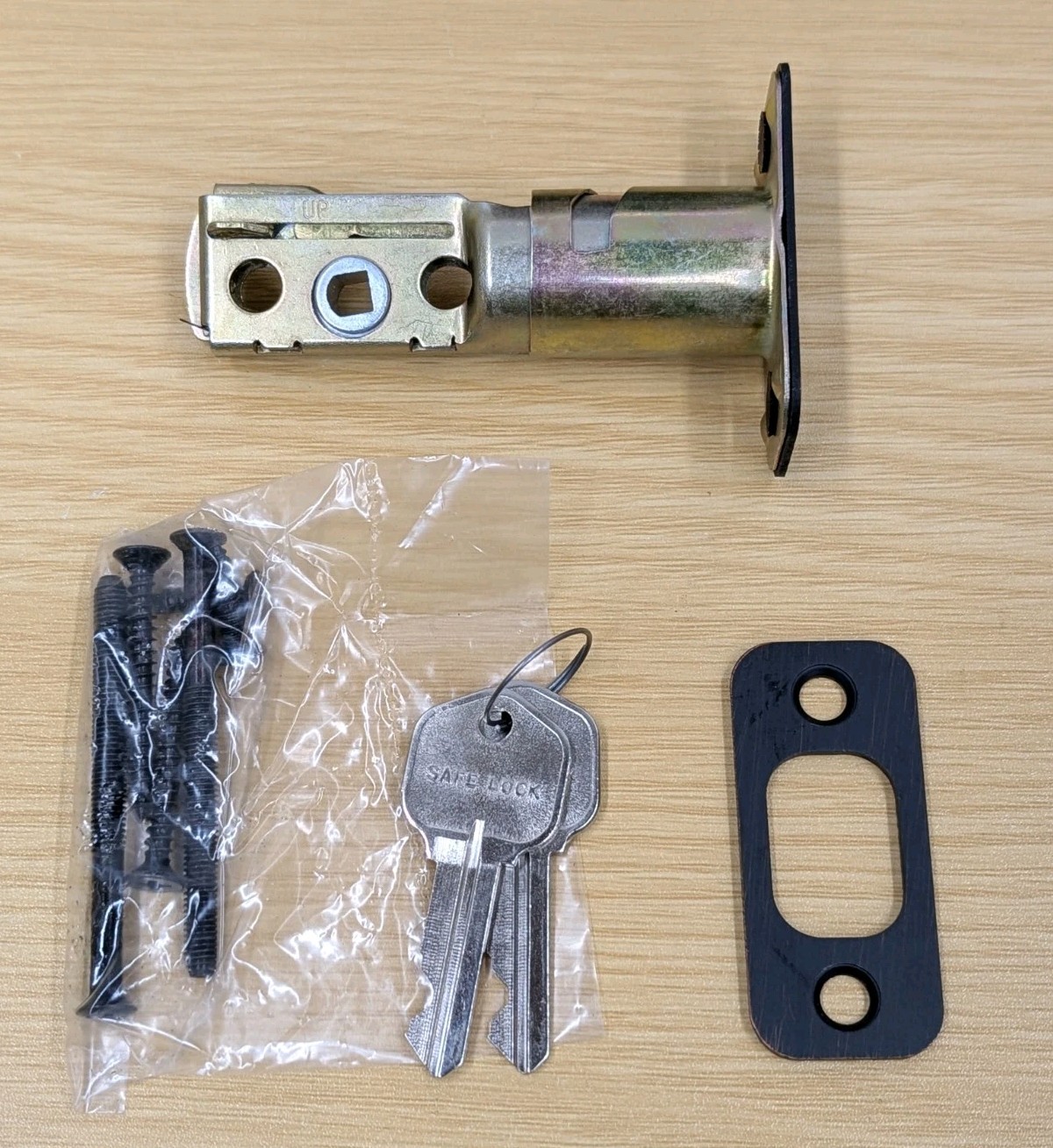 Kwikset Safe Lock Single Cylinder Deadbolt Venetian Bronze Keyed One Side SD9100 gallery