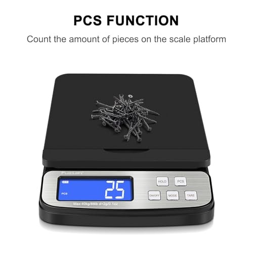 Shipping Scale - Digital Postal Scale 88lb x 0.1oz, 5 Units, 88LB More Black gallery