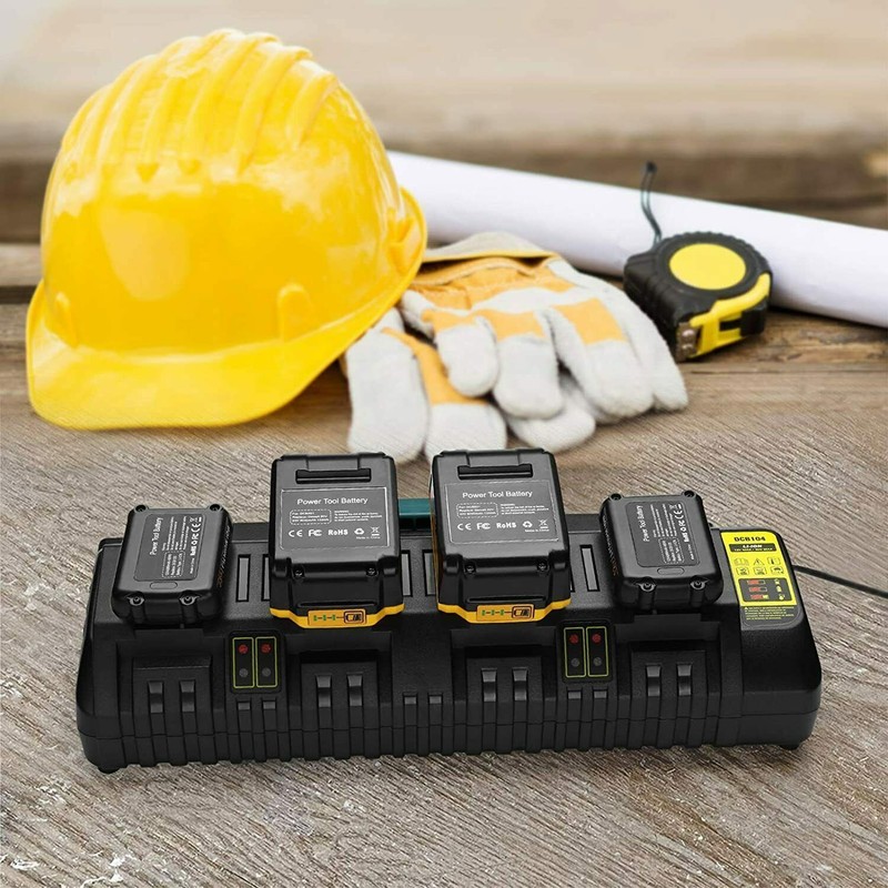 for DeWALT DCB104 12V 20V MAX Simultaneous 4-Port Fast Battery Charger 4 in one gallery