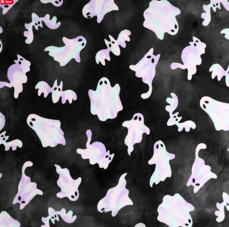The Big One Ghost Haunting Plush Throw Blanket 60x72 Halloween Ghosts Bats Cats gallery
