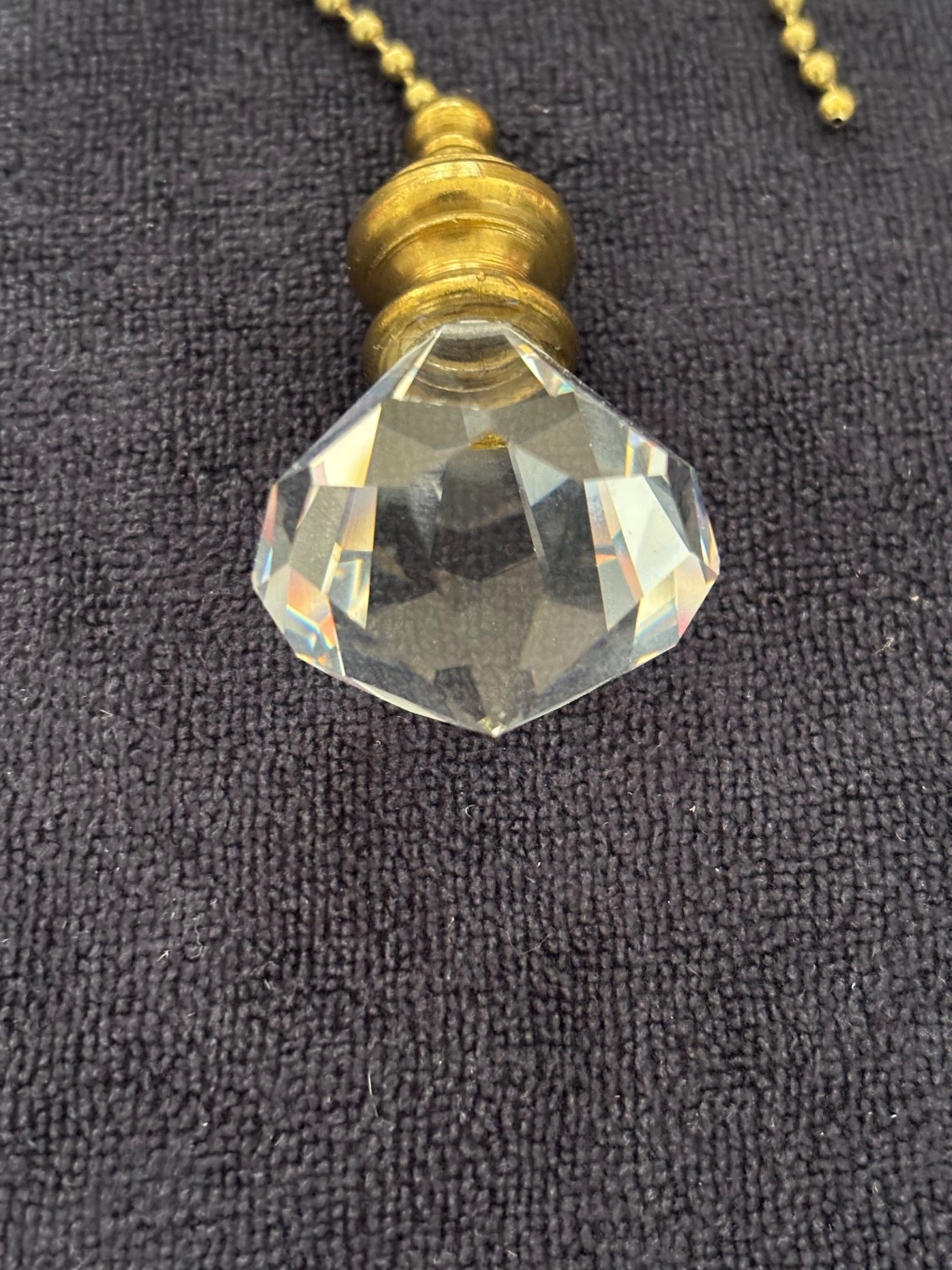 Glass Fan Light Pull - Diamond Shape gallery