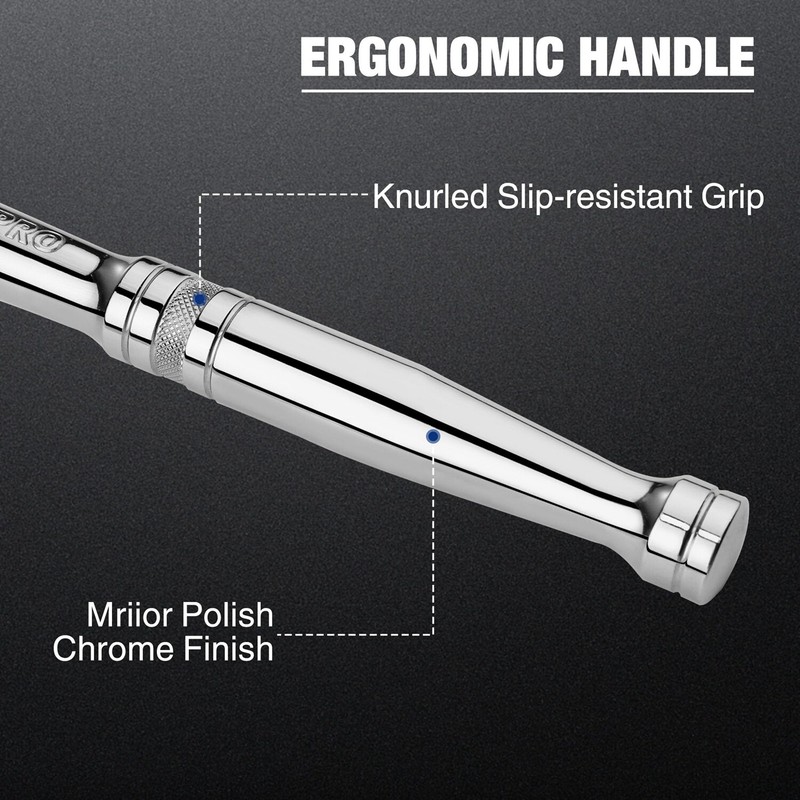 WORKPRO 3/8" Drive Ratchet Handle Quick-Release Reversible Ratchet Sets 72-Tooth gallery