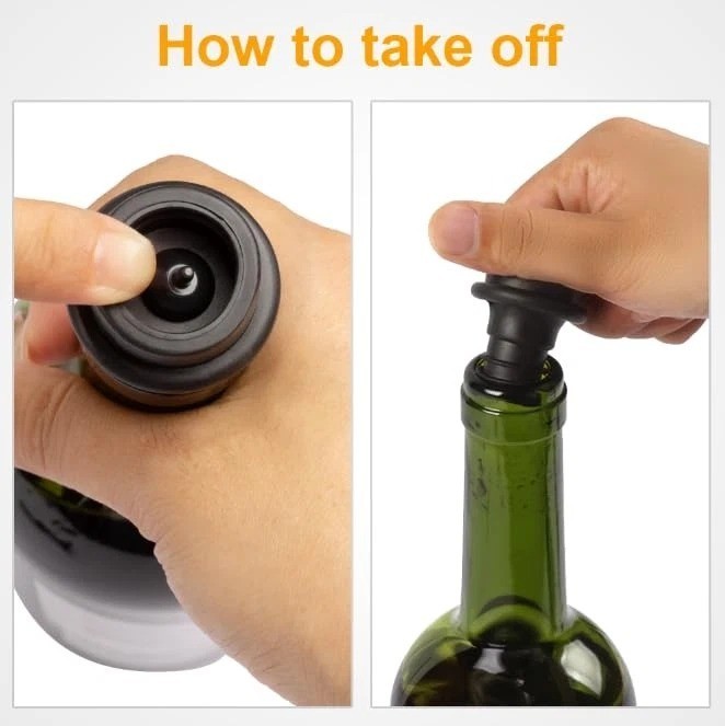 Wine Saver Pump with 6 Vacuum Wine Stoppers, Wine Bottle Preserver Keep Wine ... gallery