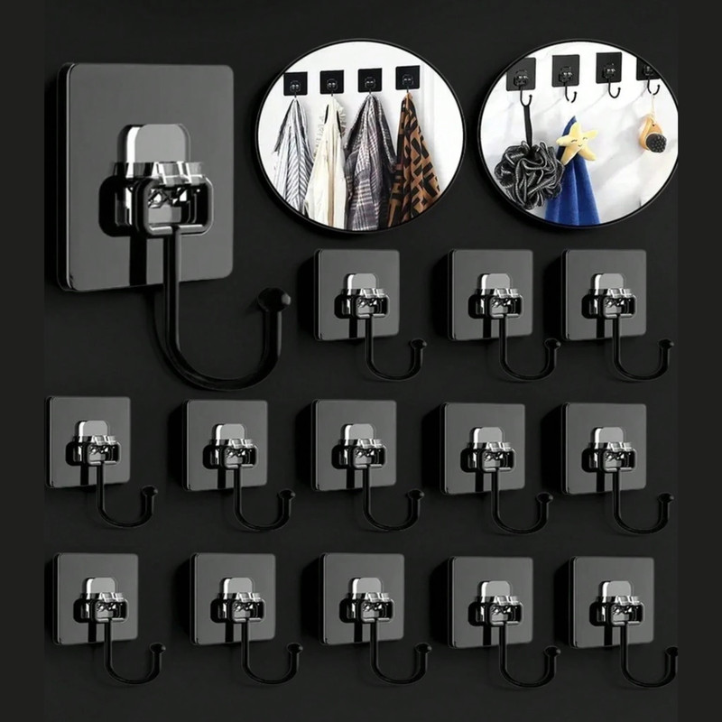1-30pcs Transparent Self Adhesive Wall Hooks Photo Frame Hanger Strong No Drill gallery
