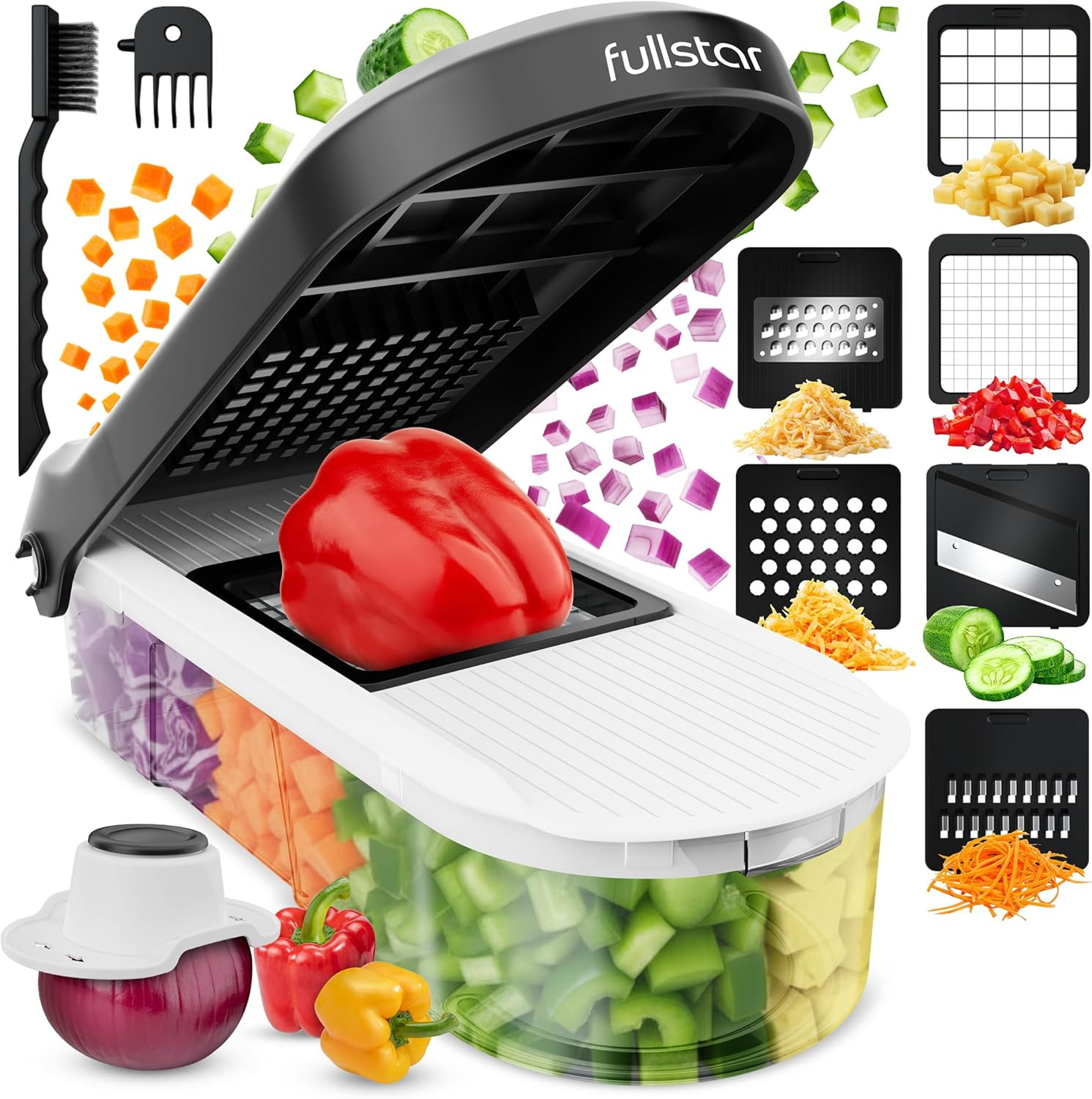 Fullstar Mandoline Slicer for Kitchen - Vegetable Chopper, Onion Potato Food Veg gallery