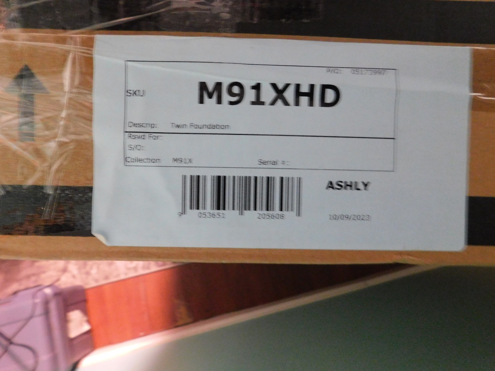 Ashley M91XHD Twin Foundation Box Spring Replacement Brand New Sealed gallery