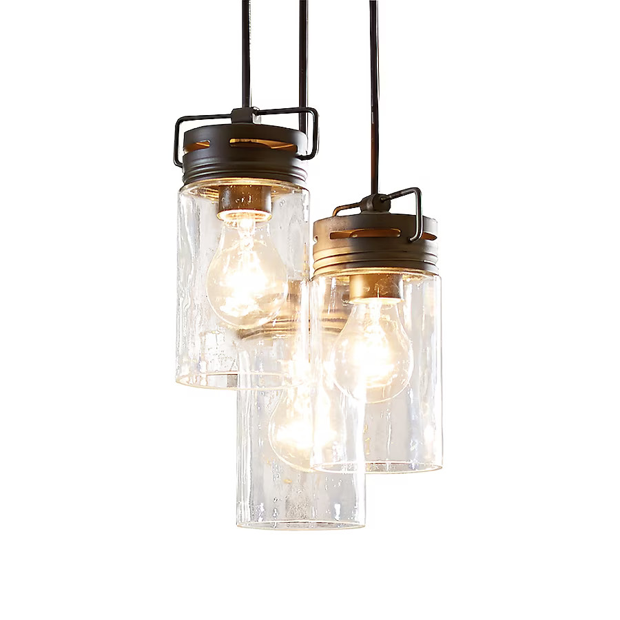 Allen Roth Vallymede Aged Bronze 3 Light Jar Pendant Chandelier #0587003 Kitchen gallery