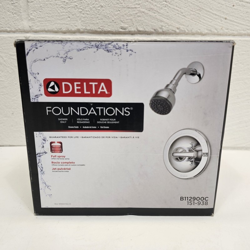 Complete Open-Box Delta Single-Handle Shower Faucet, in Chrome. (Valve Included) gallery