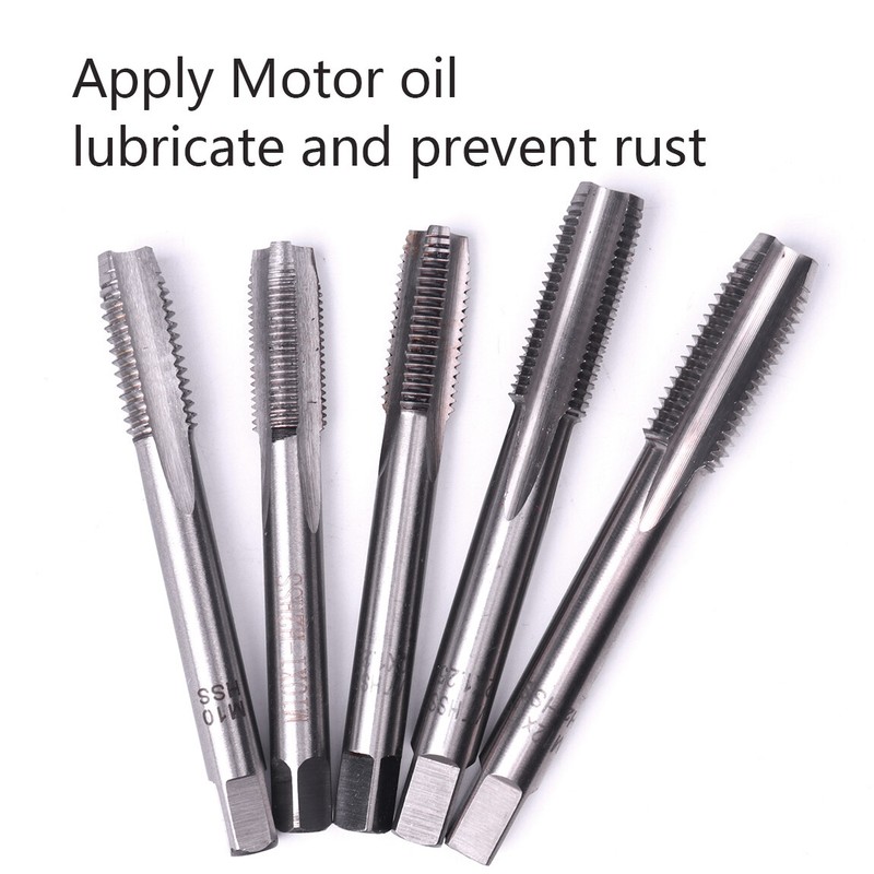 HSS Machine Screw Thread Metric Plug Tap Tools Pitch1.0-2.5mm M10-M20 gallery