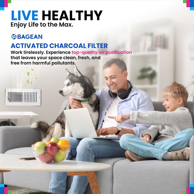 Activated Carbon Filter Sheets 16x48 - 2-Pack for Air Purification gallery