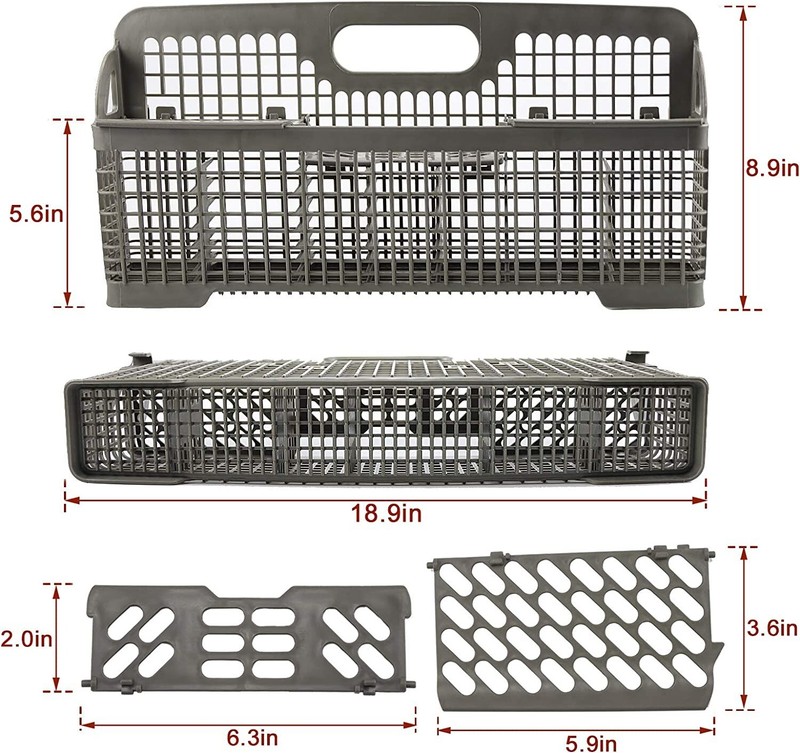Silverware Basket Compatible with Whirlpool Dishwasher KUDS50FVPA0 KUDK30IVSS4 gallery