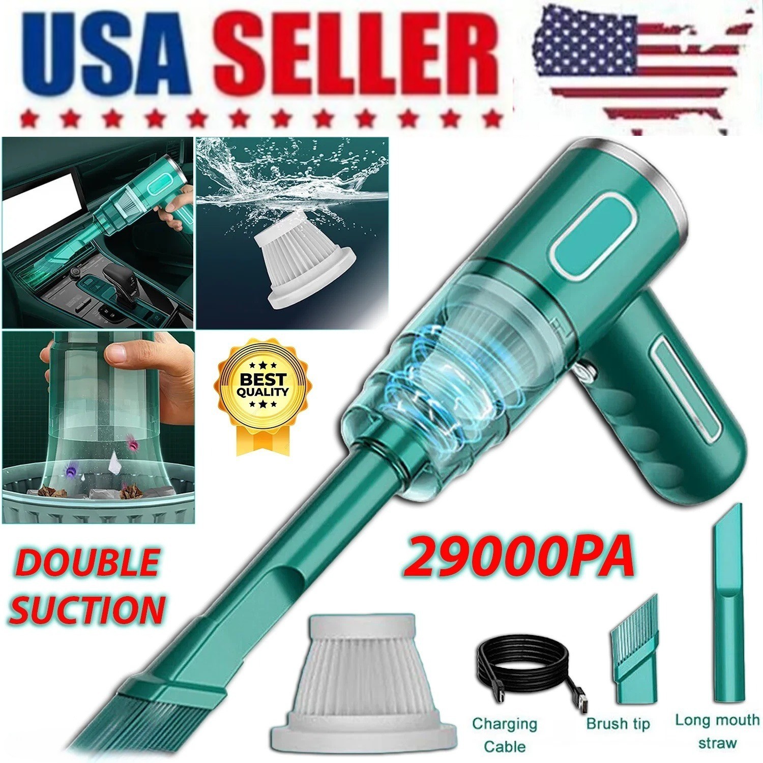 29000PA Cordless Hand Held Vacuum Cleaner Mini Wireless Portable Car Auto Home gallery