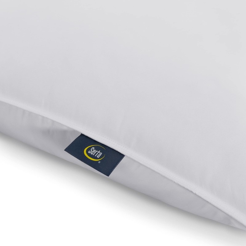 Serta Down Illusion Soft Hypoallergenic Soft/Medium Bed Pillows King, White gallery