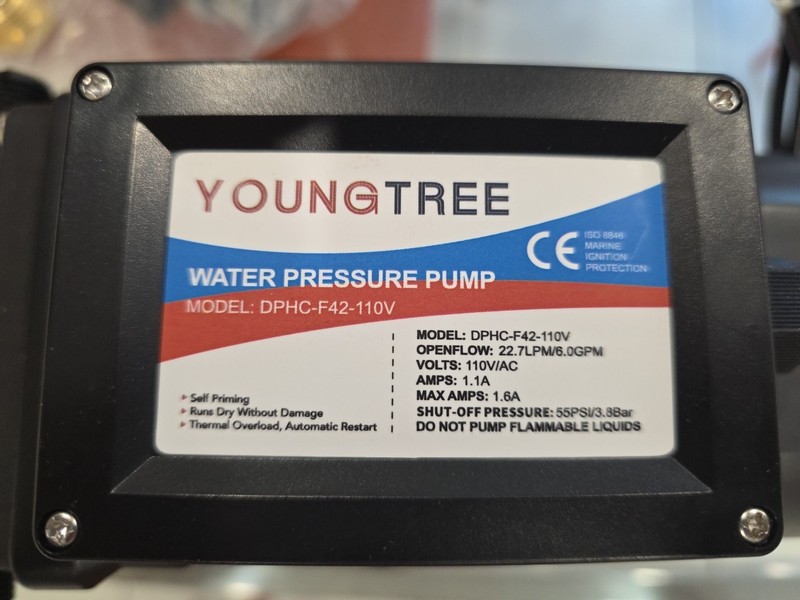 Continuous Duty 110V Brushless Water Pump, 6GPM 55PSI 4 6.0 GPM-55 PSI-110 V gallery