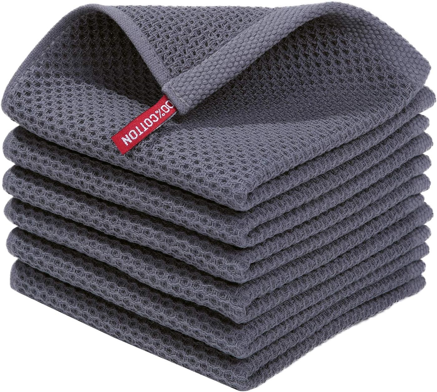 Homaxy 100% Cotton Waffle Weave Kitchen Dish Cloths, Ultra Soft Absorbent Quick gallery