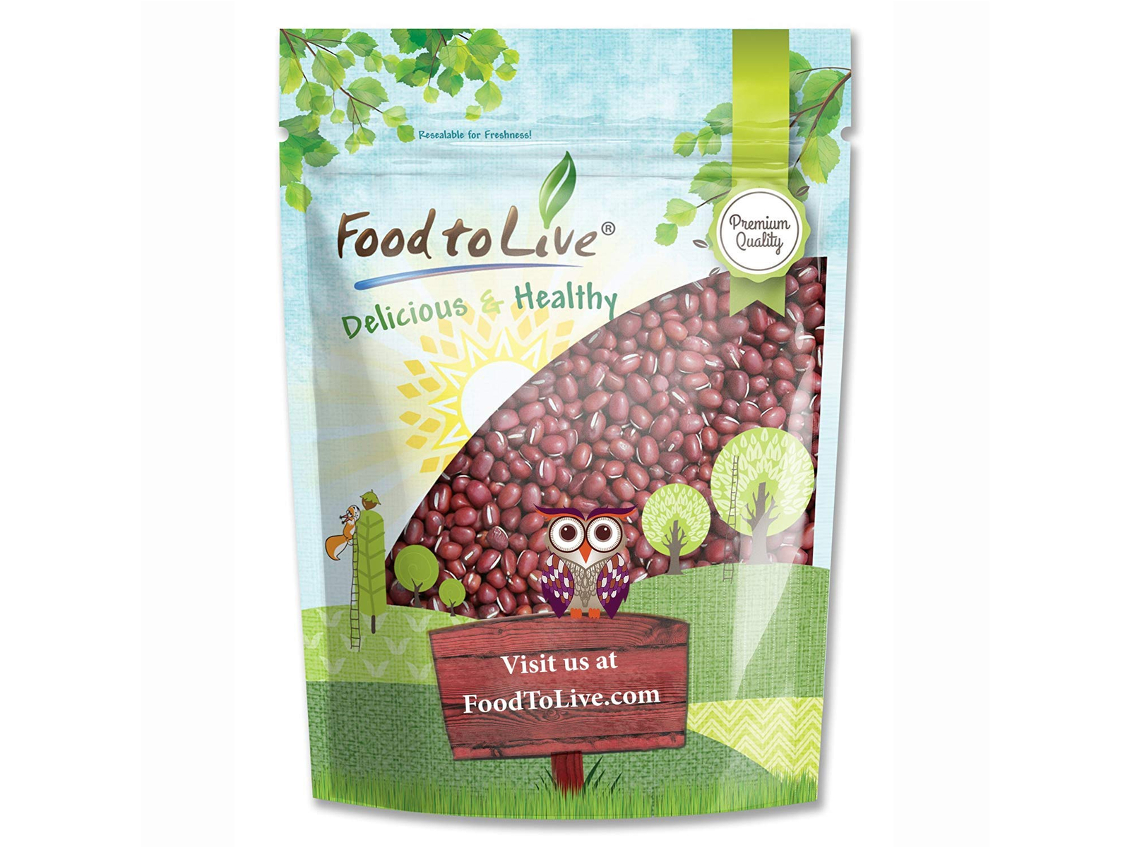 Adzuki Beans — Sproutable , Kosher, Raw, Vegan — by Food to Live gallery