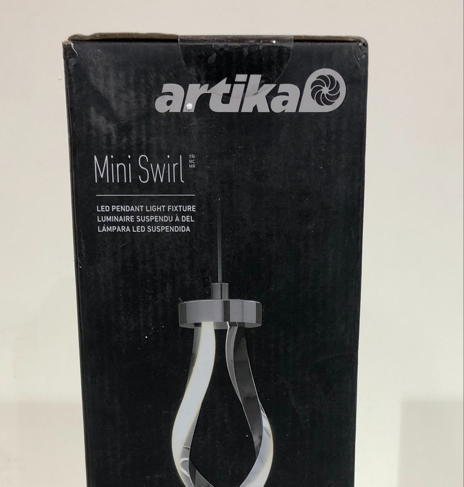 Artika Swirl 13-Watt Integrated LED Chrome Mini Pendant New (OPEN) gallery