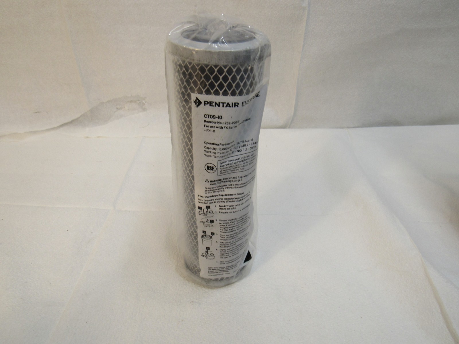 Pentair Everpure CTOS-10 Replacement Filter Cartridge 252-20210 For FX1-11 gallery