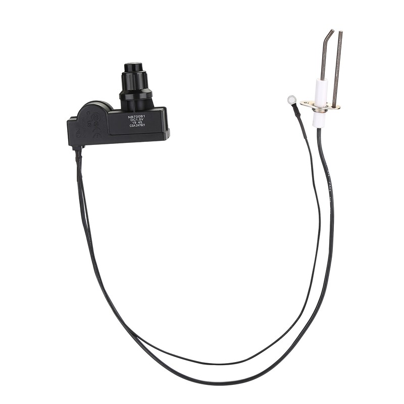 Burner Fire Pit Igniter, Push Button Ignition Kit with 2 Outlet and Ground Wire gallery