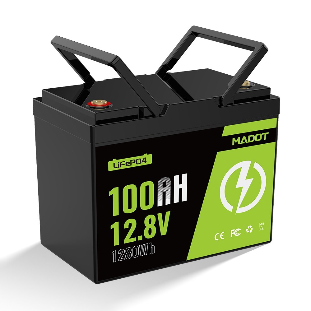 12V 100AH LiFePO4 Lithium Battery Deep Cycle BMS for Solar Panel RV Off-grid gallery