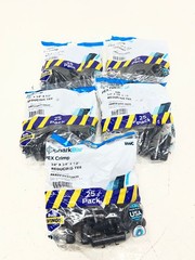 (125 TOTAL) SharkBite PEX Barb Plastic 3/4 in. x 3/4 in. x 1/2 in. Tee