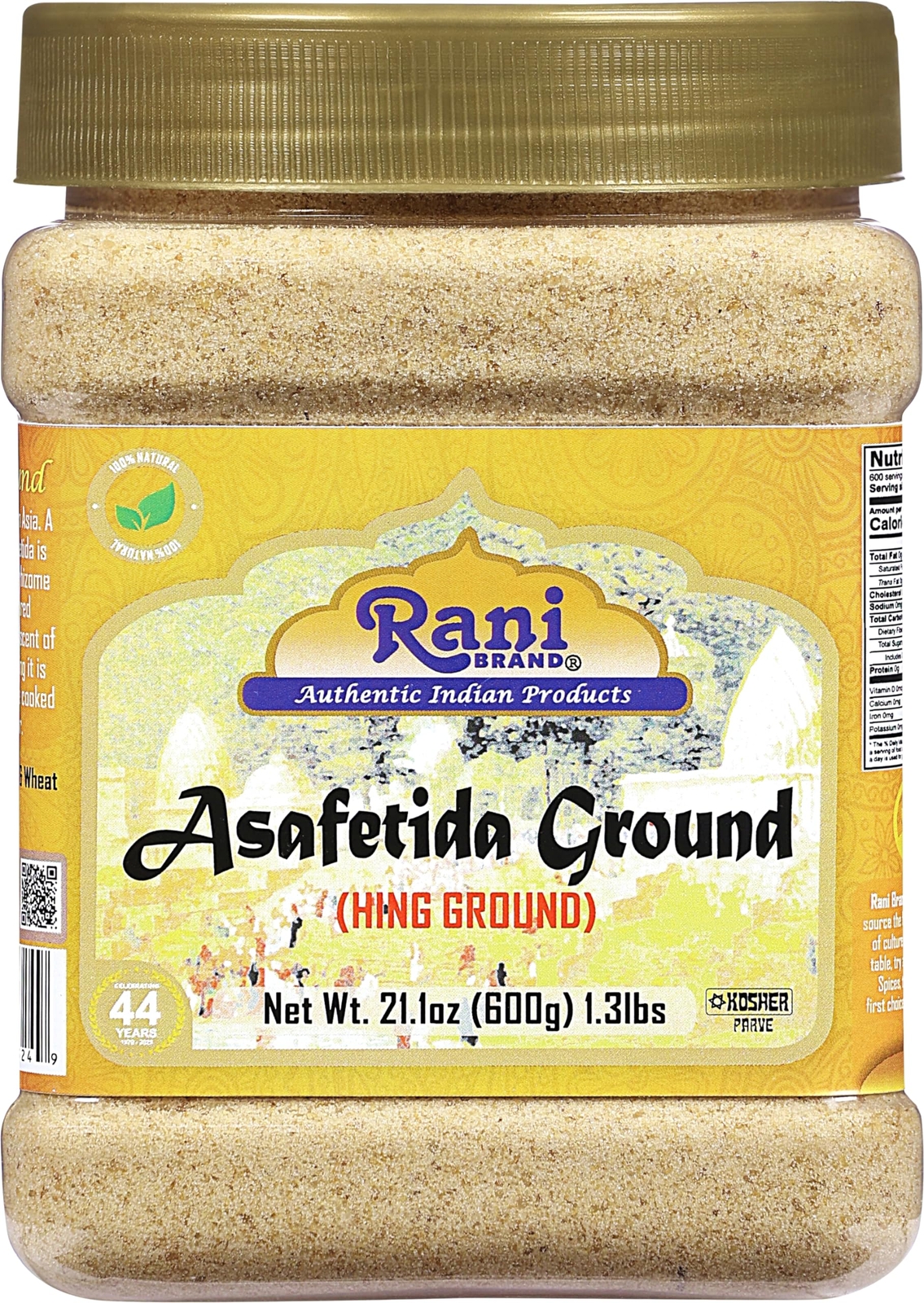 Rani Asafetida (Hing) Ground 21oz (600g) 1.3lbs PET Jar gallery