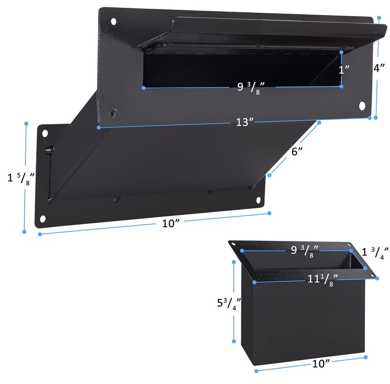 Durabox Through The Wall Mail Slot, Two Piece Deposit Chute Drop for Document... gallery