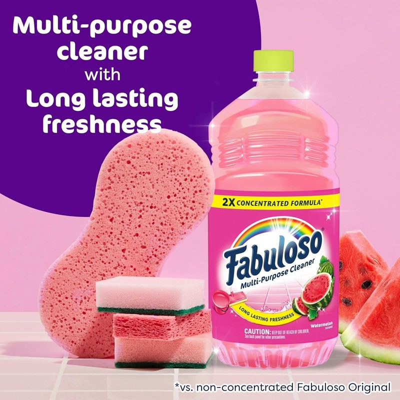 Powerful 2X Concentrated Cleaner - 56 Fl Oz, Watermelon Scent for Fresh Homes gallery