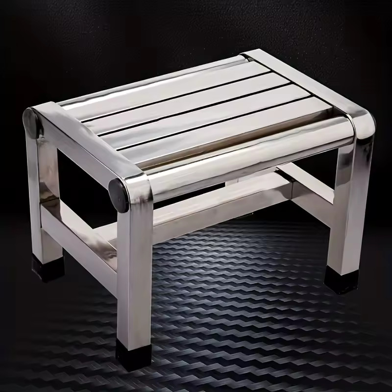 Stainless Steel Stool Multi Functional Durable Thick Metal Seat gallery