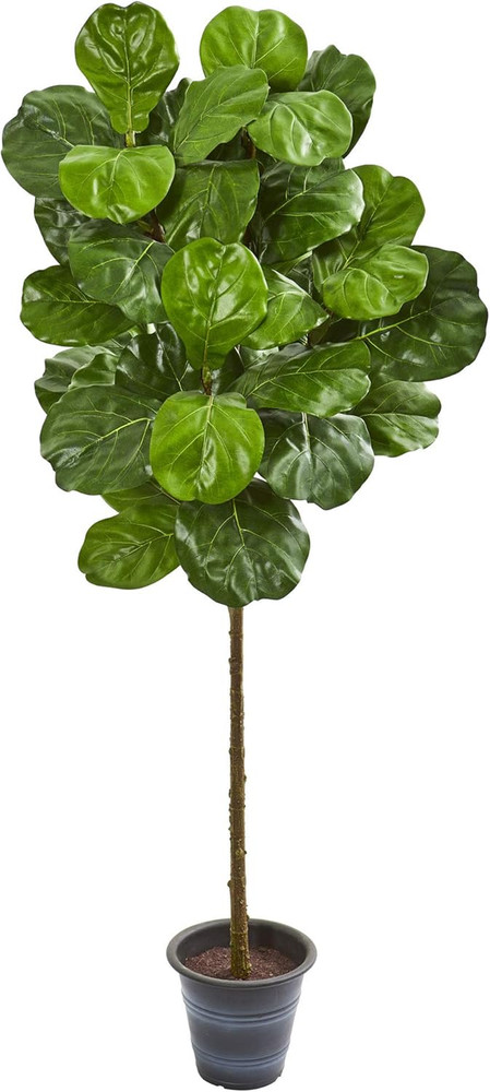 5Ft. Fiddle Leaf Artificial Tree in Stylish Decorative Planter