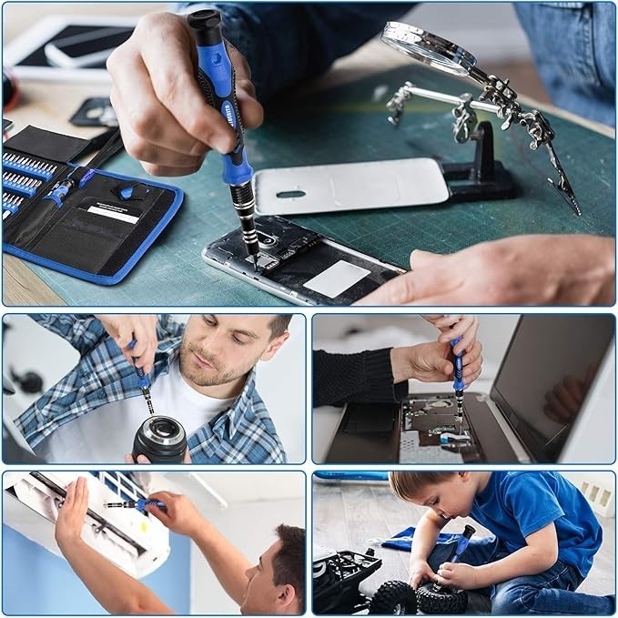 STREBITO Electronics Precision Screwdriver Sets 142-Piece with 120 Bits Magnetic gallery